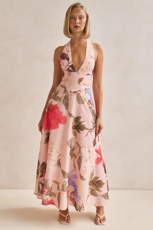 Speranza Maxi Dress (Pink) sold by Runway Scout