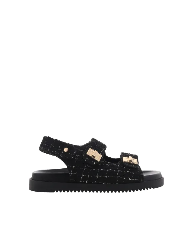 Lillian Sandals (Black) sold by Runway Scout