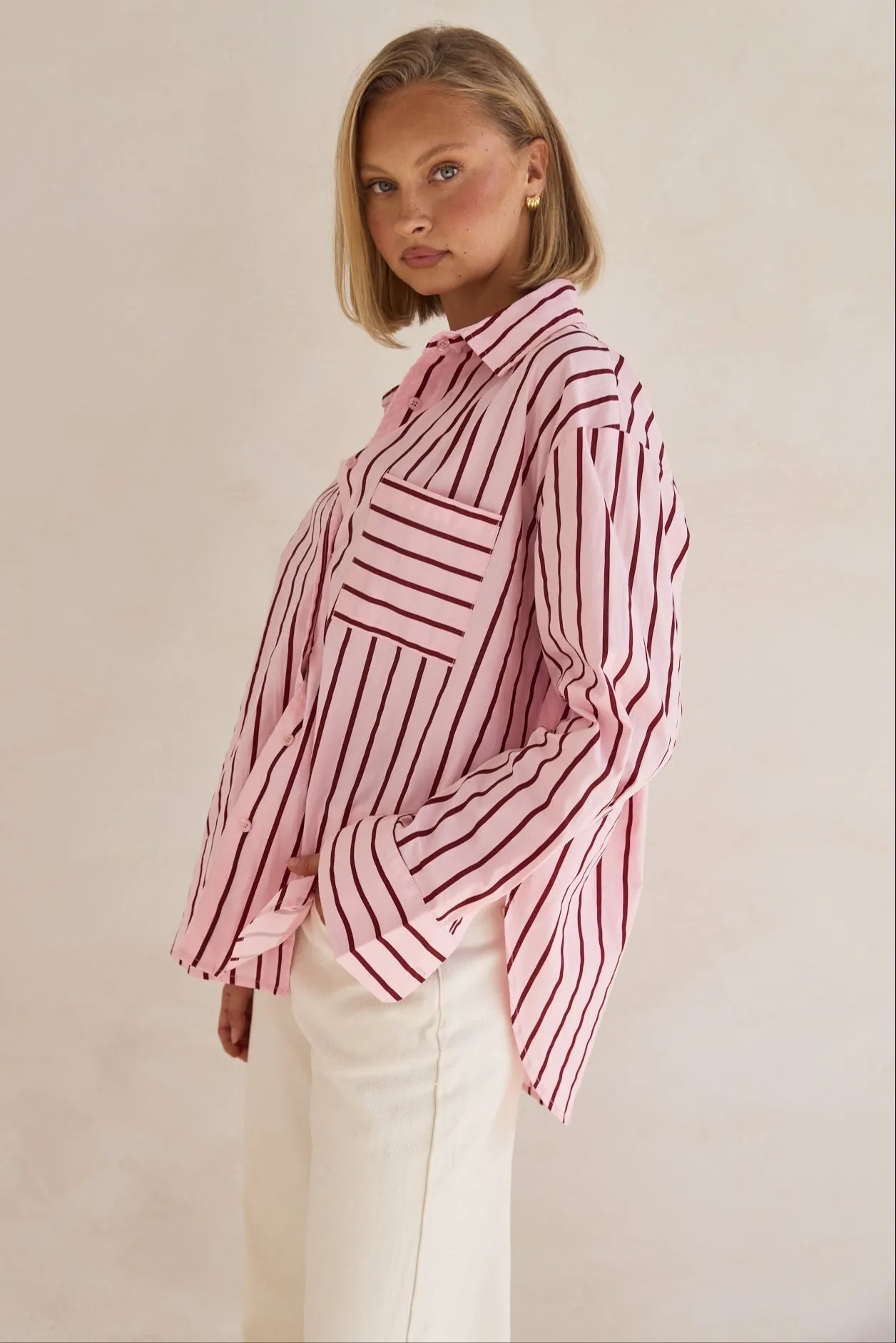 Athena Shirt (Pink) sold by Runway Scout product image thumbnail 4