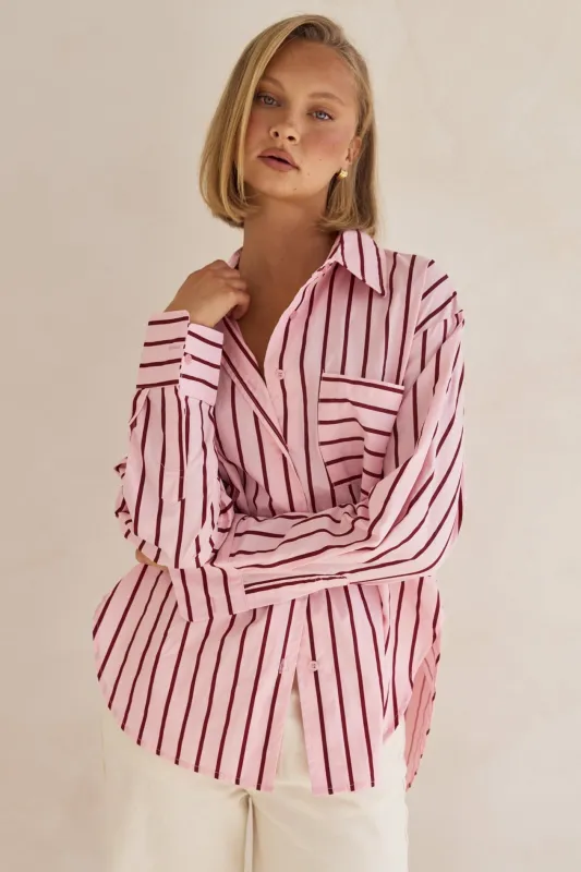 Athena Shirt (Pink) sold by Runway Scout