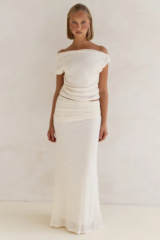 Pamela Set (Cream) sold by Runway Scout