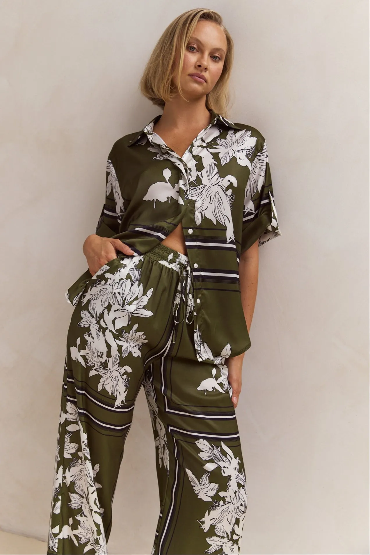 Aria Shirt (Green) sold by Runway Scout