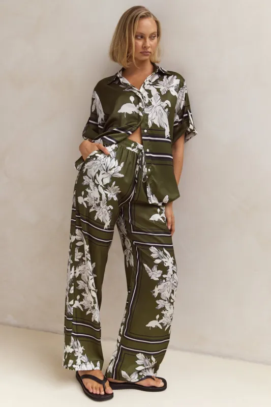 Aria Pant (Green) sold by Runway Scout