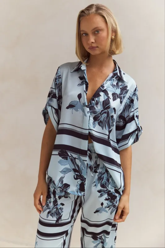 Aria Shirt (Blue) sold by Runway Scout