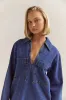 Tara Long Sleeve Dress (Blue) sold by Runway Scout