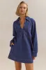 Tara Long Sleeve Dress (Blue) sold by Runway Scout