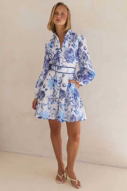 Azure Mini Dress (Blue) sold by Runway Scout