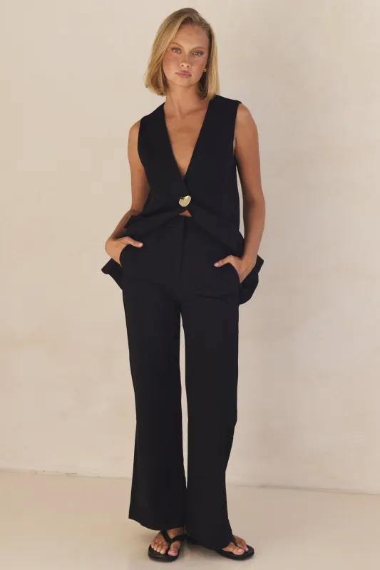 Sophia Pant (Black) sold by Runway Scout