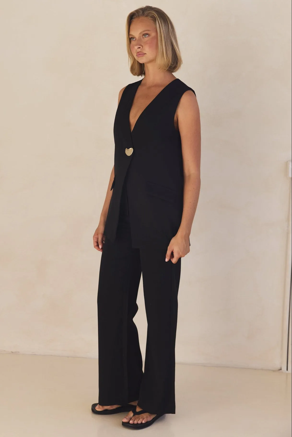 Sophia Vest (Black) sold by Runway Scout product image thumbnail 5