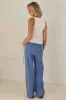 Rosalie Racer Stripe Pant (Light Blue) sold by Runway Scout