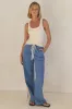 Rosalie Racer Stripe Pant (Light Blue) sold by Runway Scout