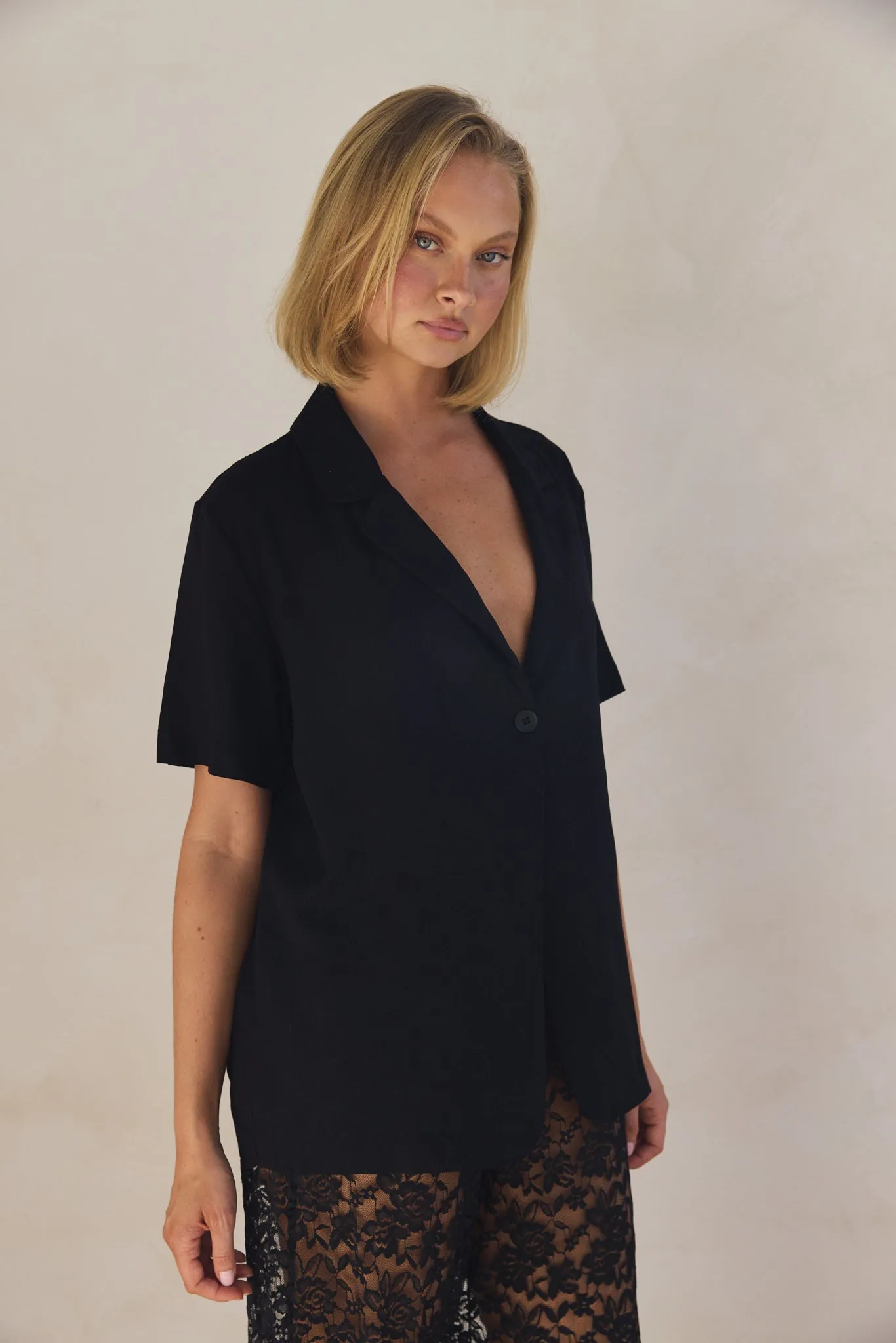 Mirabelle Shirt (Black) sold by Runway Scout product image thumbnail 4