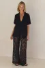 Mirabelle Shirt (Black) sold by Runway Scout