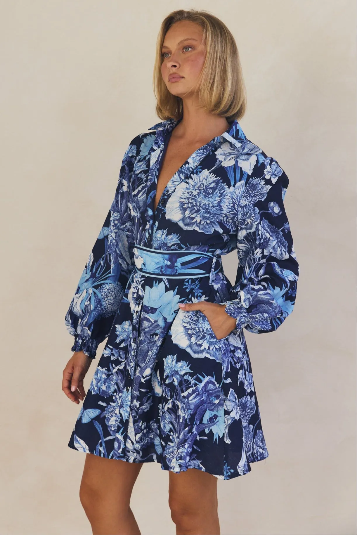 Azure Mini Dress (Navy) sold by Runway Scout product image thumbnail 5