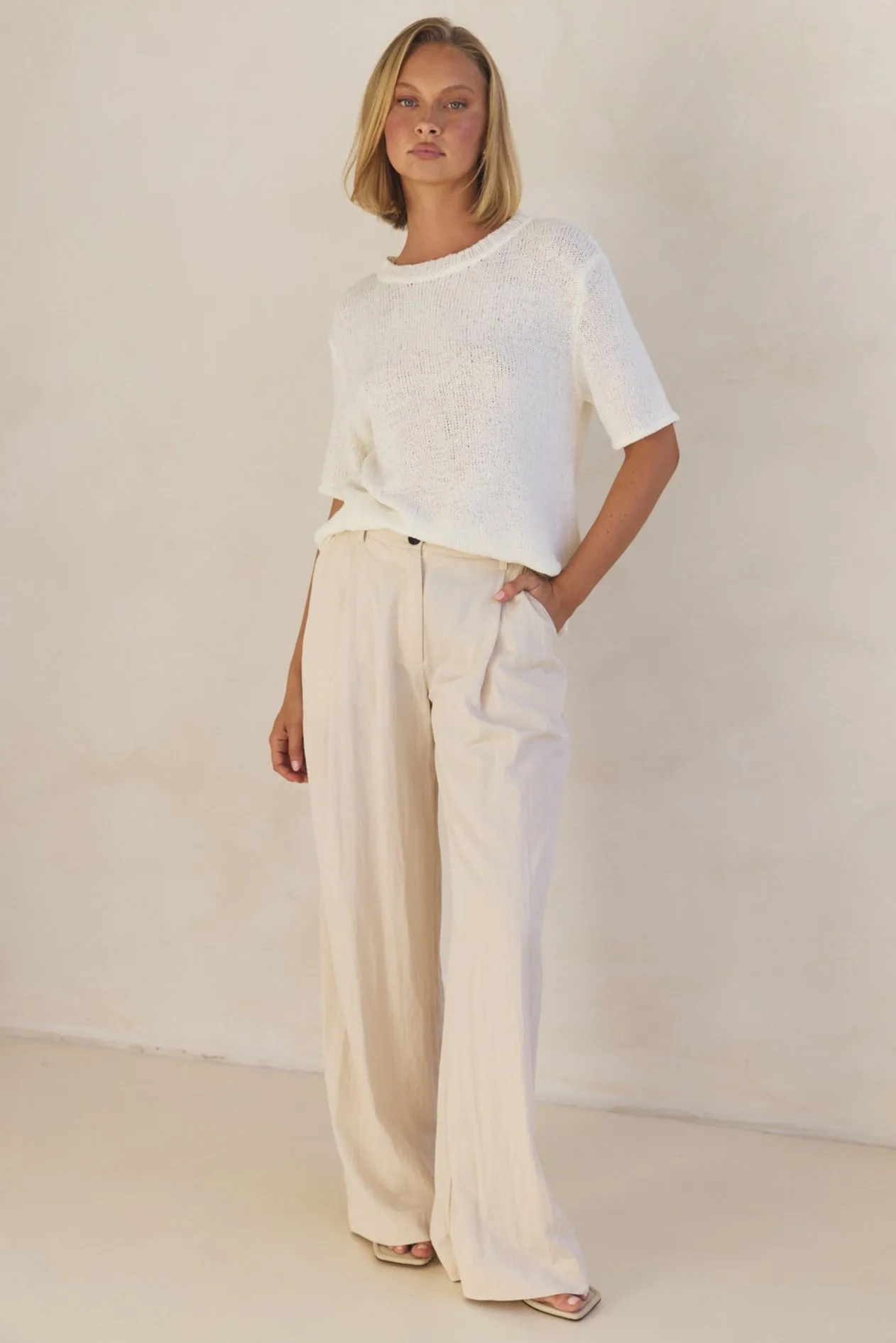 Nova Knit Top (Cream) sold by Runway Scout product image thumbnail 2