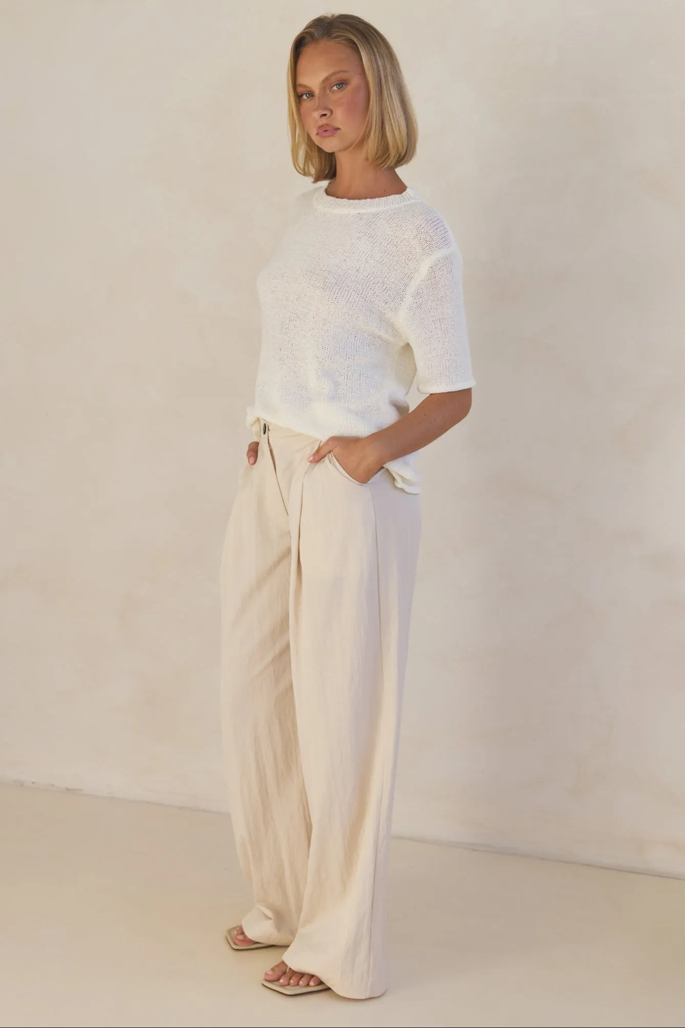 Nova Knit Top (Cream) sold by Runway Scout product image thumbnail 3