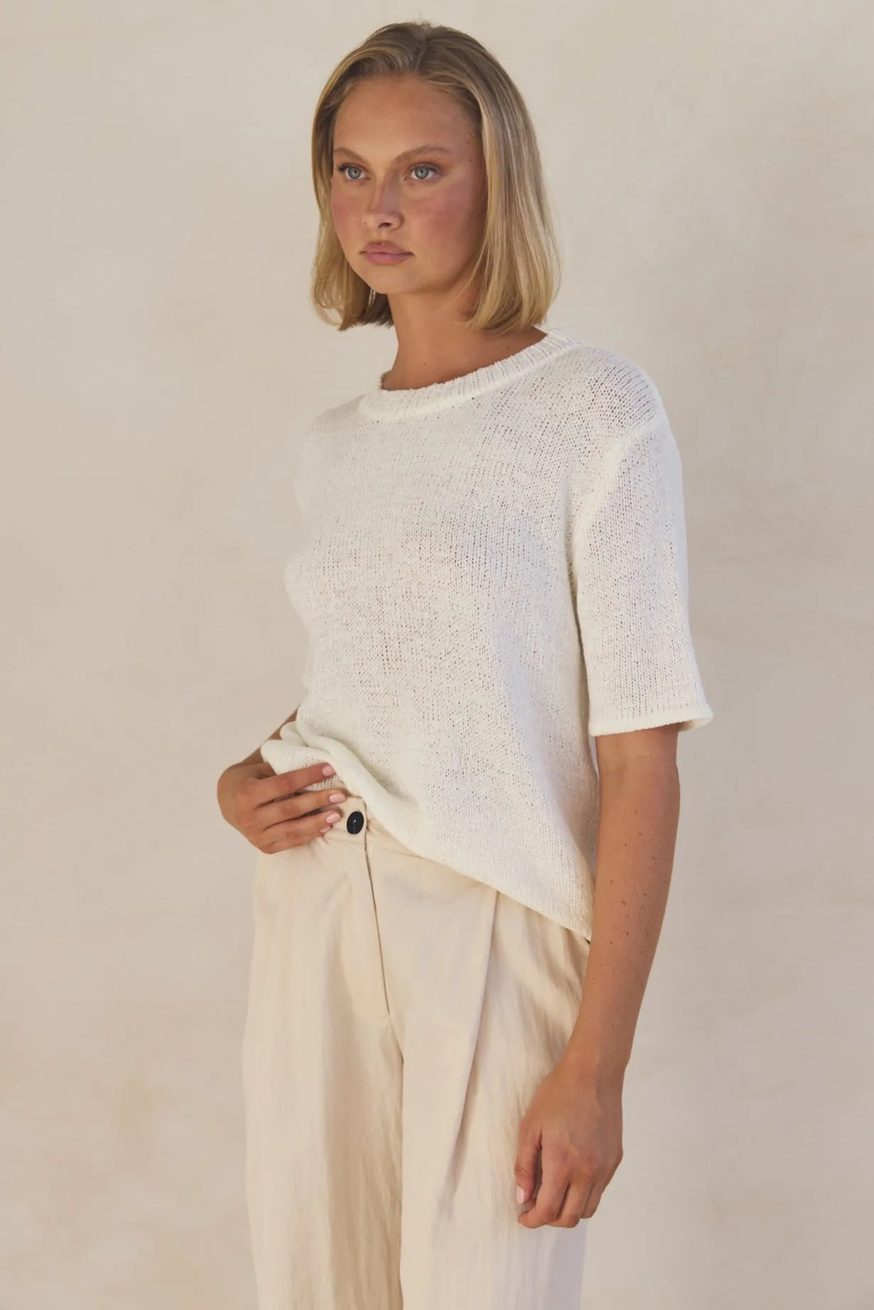Nova Knit Top (Cream) sold by Runway Scout product image thumbnail 4