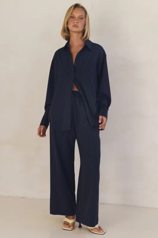 Eleanor Pant (Navy) sold by Runway Scout