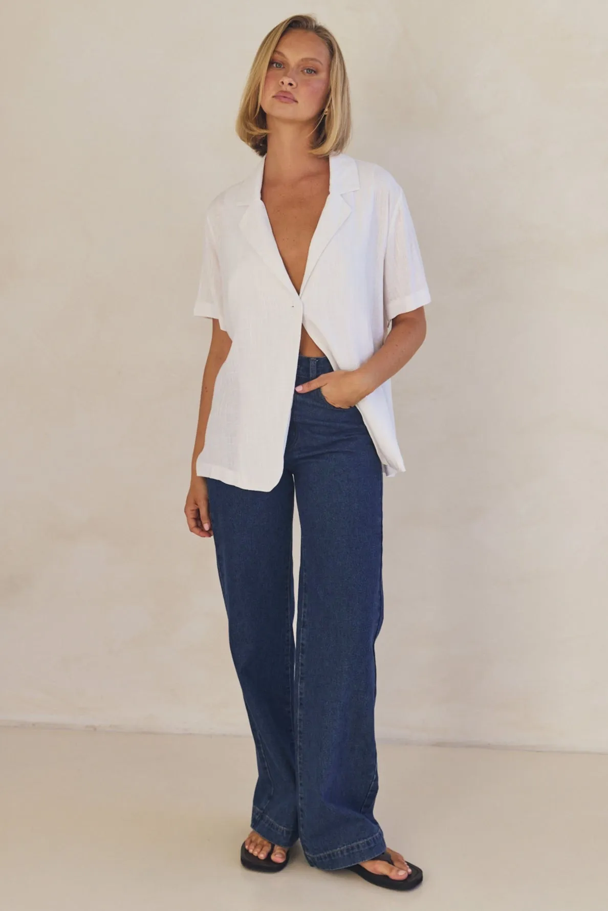 Mirabelle Shirt (White) sold by Runway Scout product image thumbnail 3