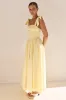 Dakota Maxi Dress (Yellow) sold by Runway Scout