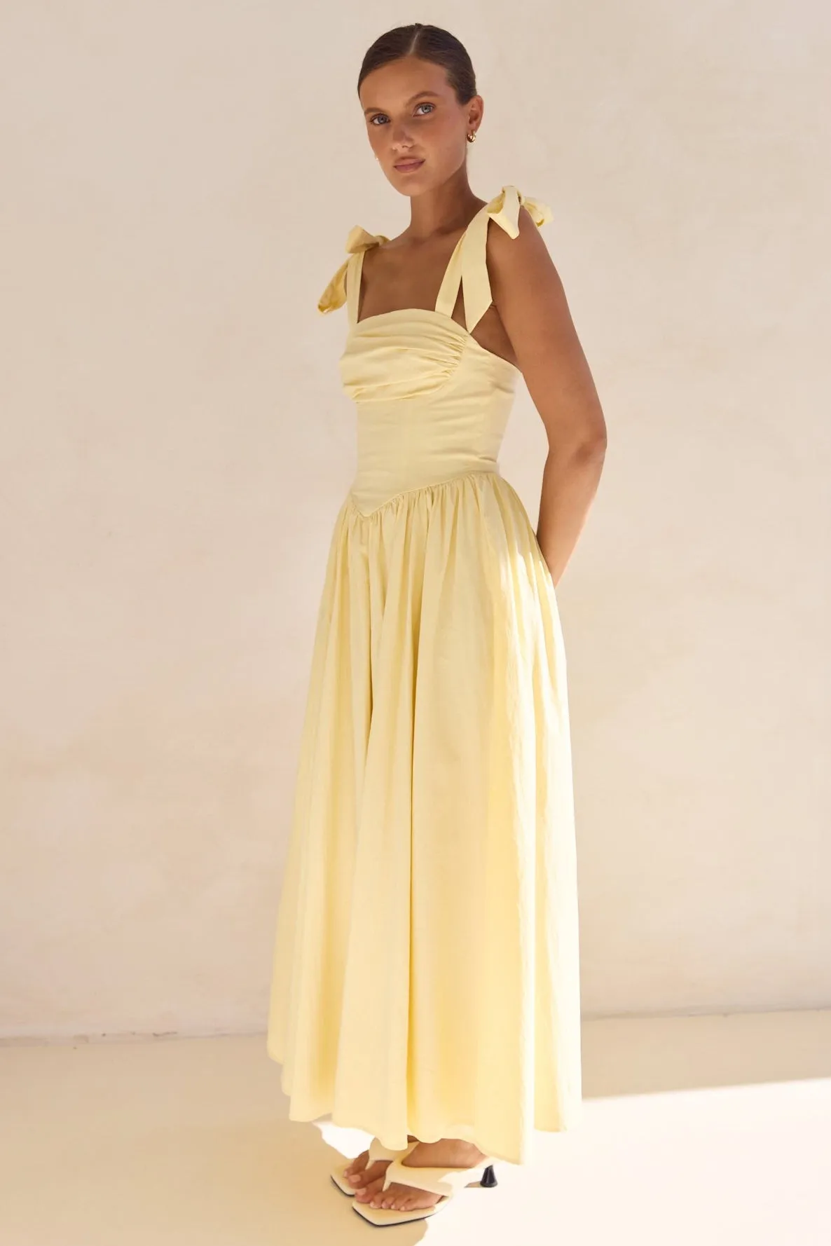 Dakota Maxi Dress (Yellow) sold by Runway Scout product image thumbnail 4