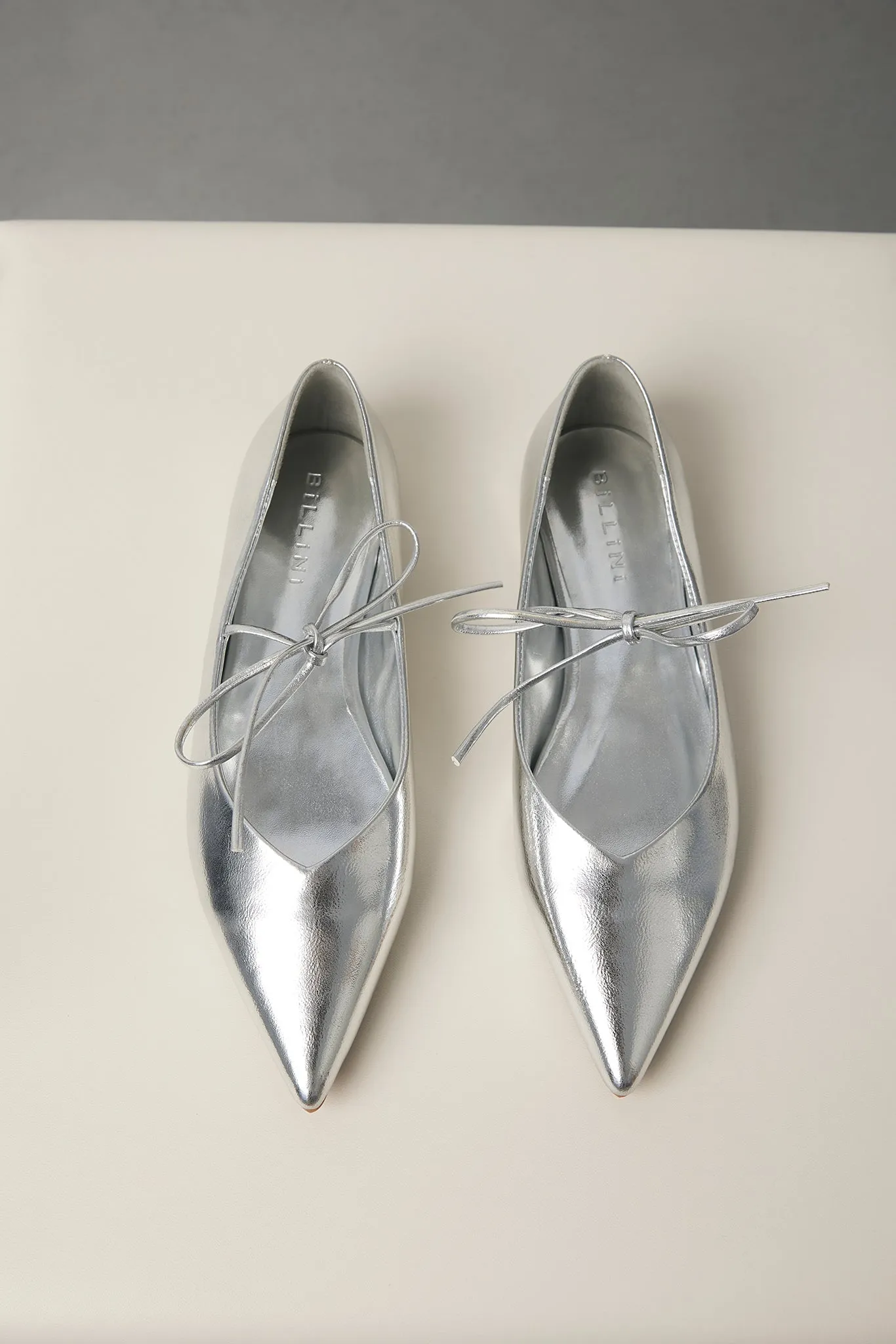 Haruna Flat (Silver) sold by Runway Scout