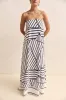 Siena Maxi Dress (Black/White) sold by Runway Scout