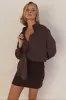 Grace Shirt (Chocolate) sold by Runway Scout