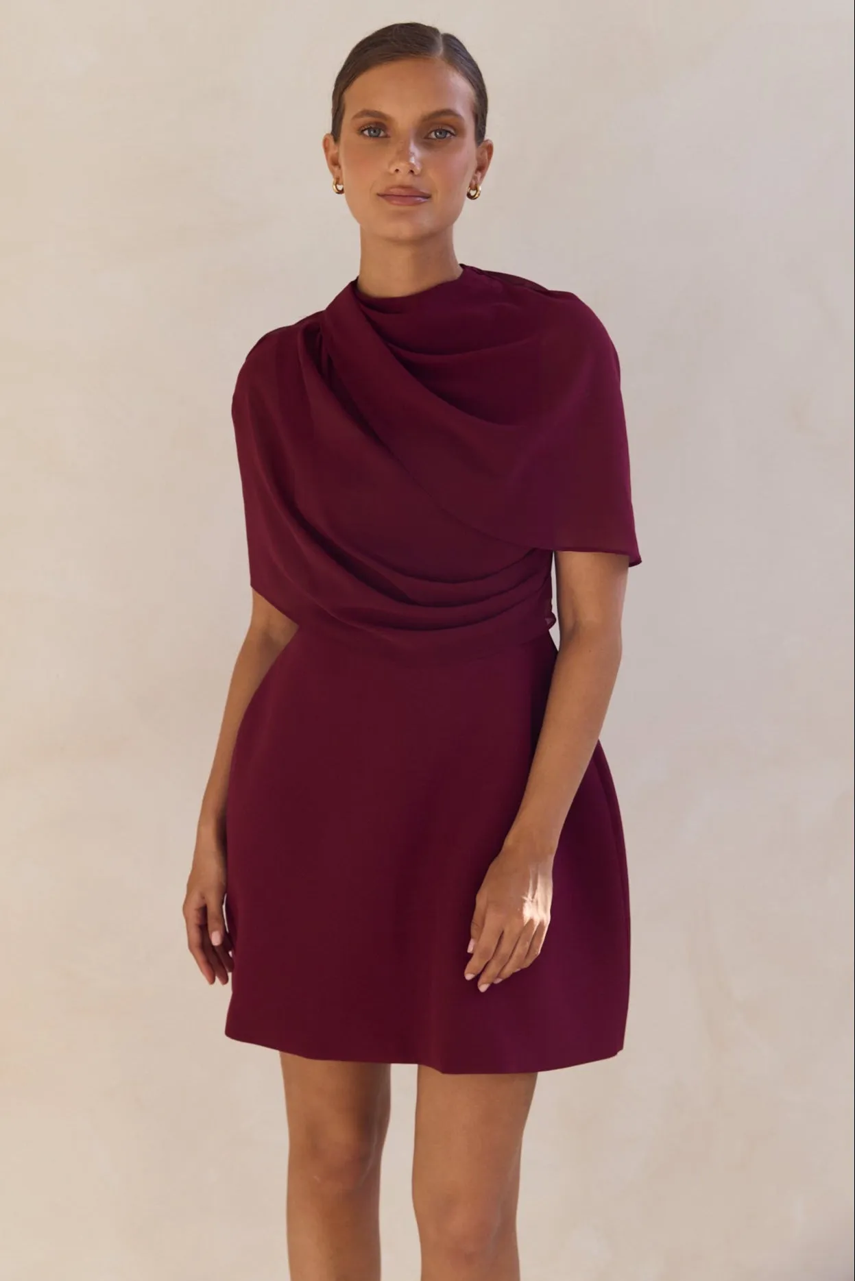 Pixie Mini Dress (Wine) sold by Runway Scout product image thumbnail 5