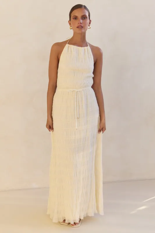 Lilibet Maxi Dress (Cream) sold by Runway Scout