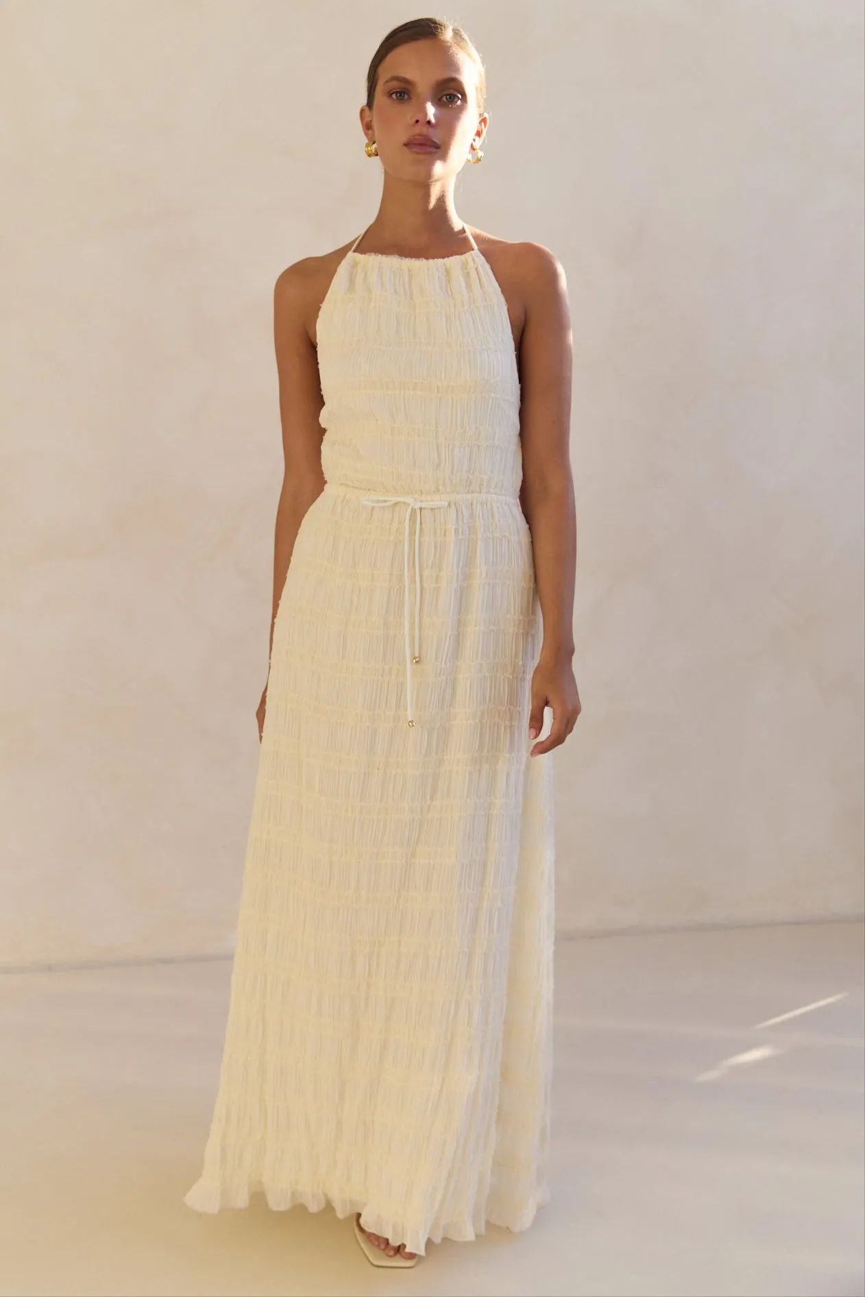 Lilibet Maxi Dress (Cream) sold by Runway Scout product image thumbnail 3