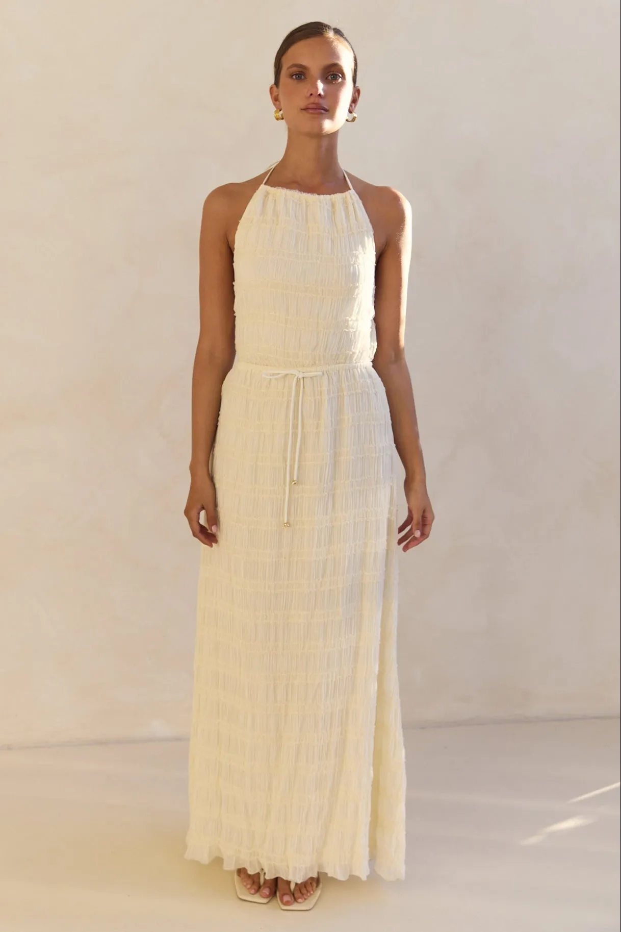 Lilibet Maxi Dress (Cream) sold by Runway Scout product image thumbnail 5