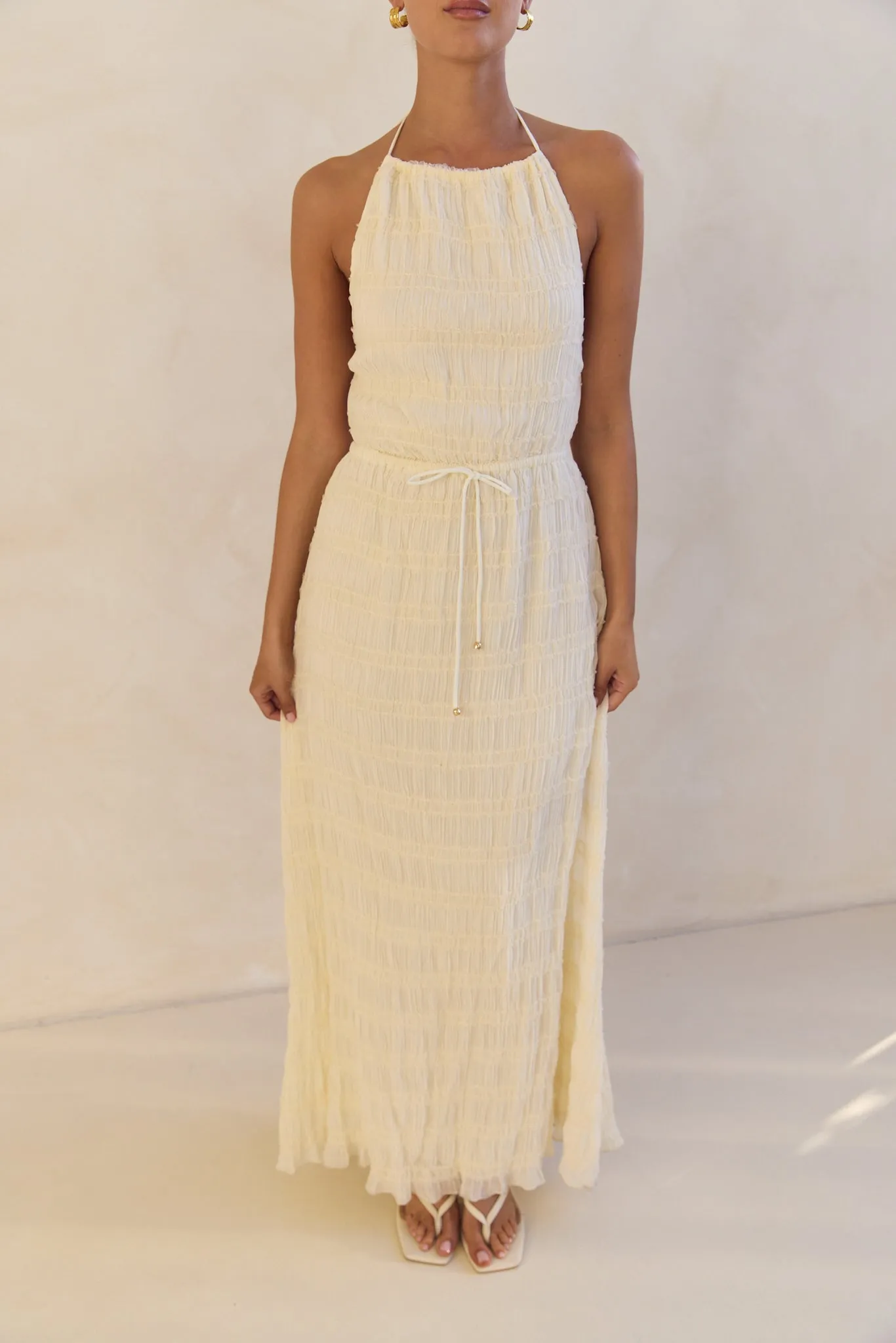 Lilibet Maxi Dress (Cream) sold by Runway Scout product image thumbnail 4