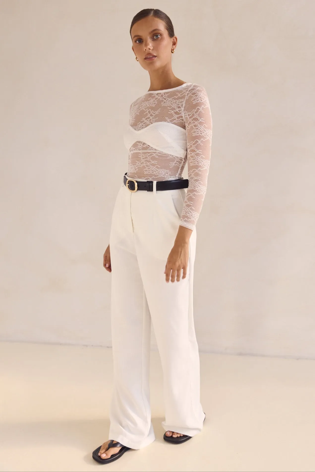 Annalise Pant (White) sold by Runway Scout product image thumbnail 5