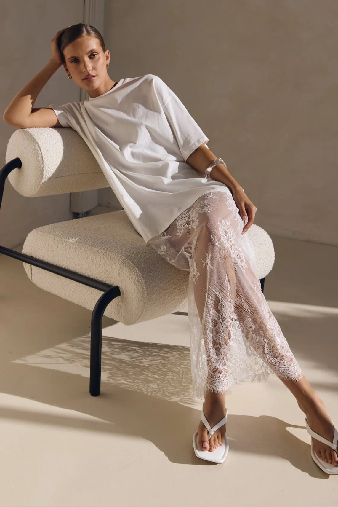 Ophelia Maxi Dress (White) sold by Runway Scout