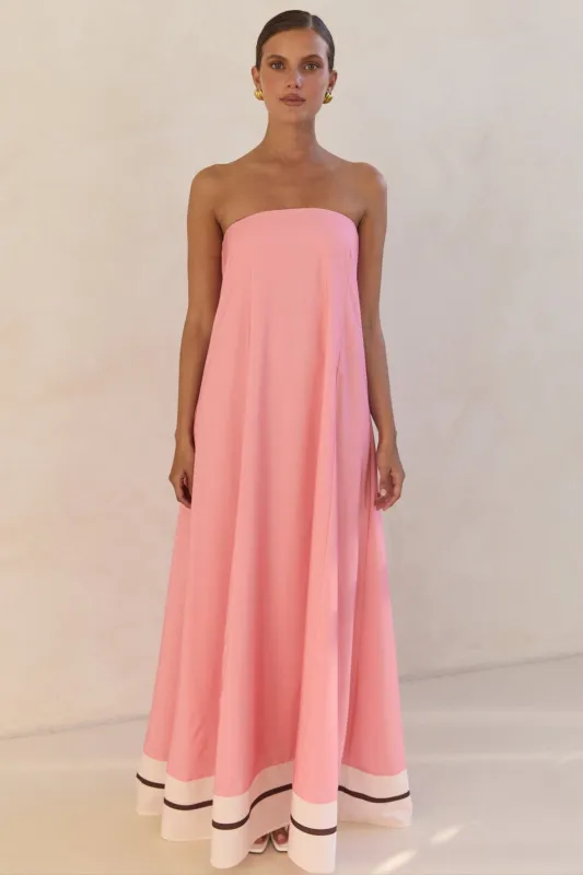 Siena Maxi Dress (Pink) sold by Runway Scout