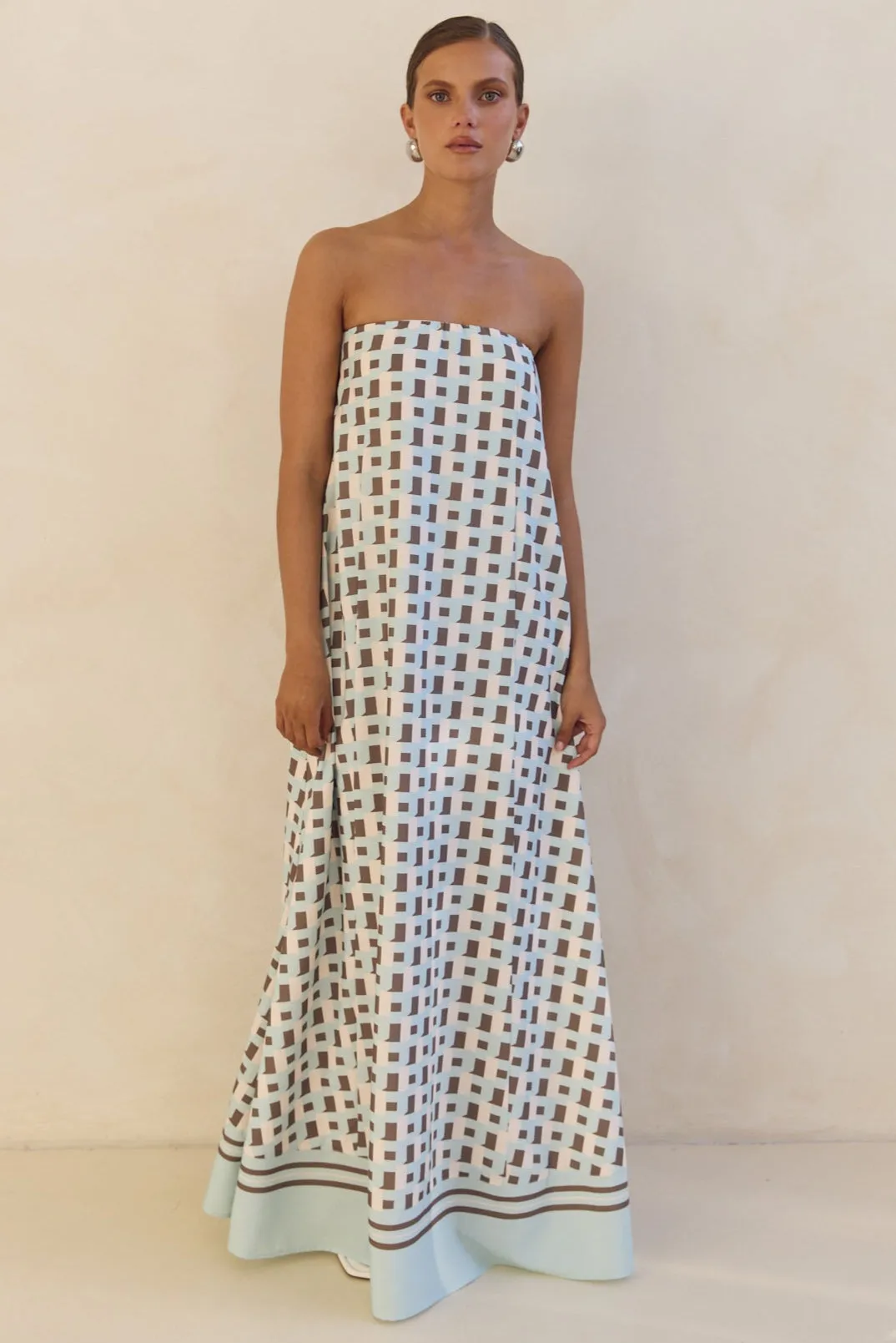 Siena Maxi Dress (Aqua) sold by Runway Scout product image thumbnail 2