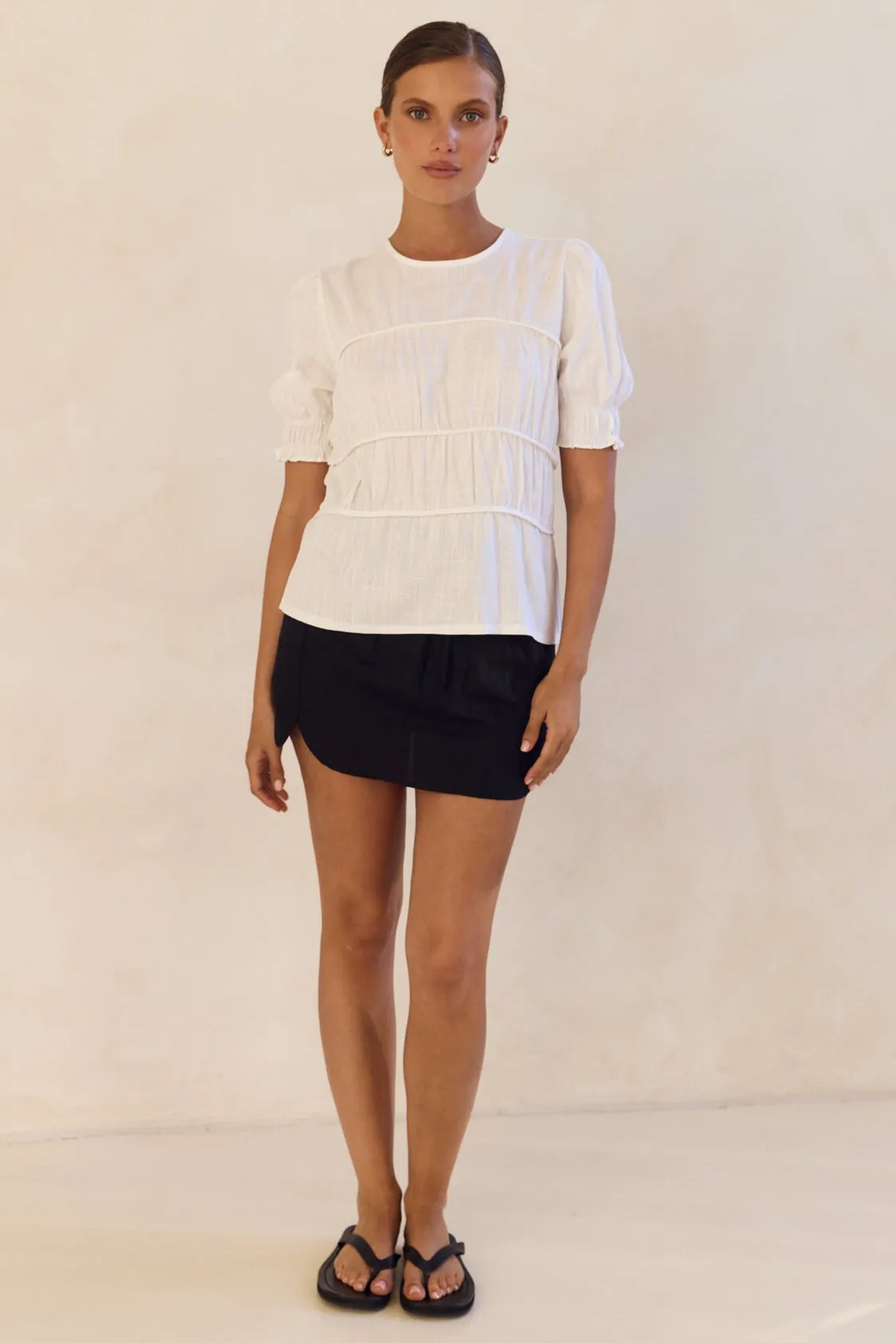 Victoria Top (White) sold by Runway Scout product image thumbnail 2