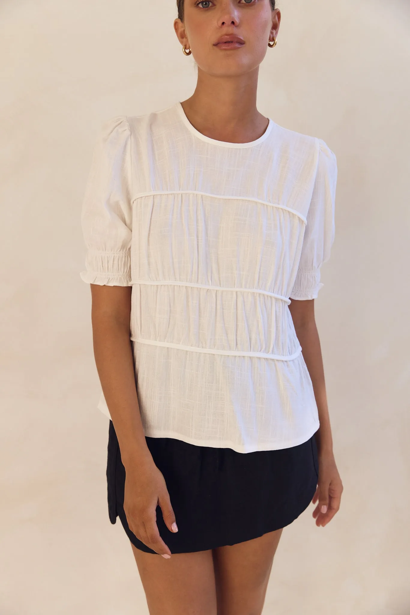 Victoria Top (White) sold by Runway Scout product image thumbnail 3