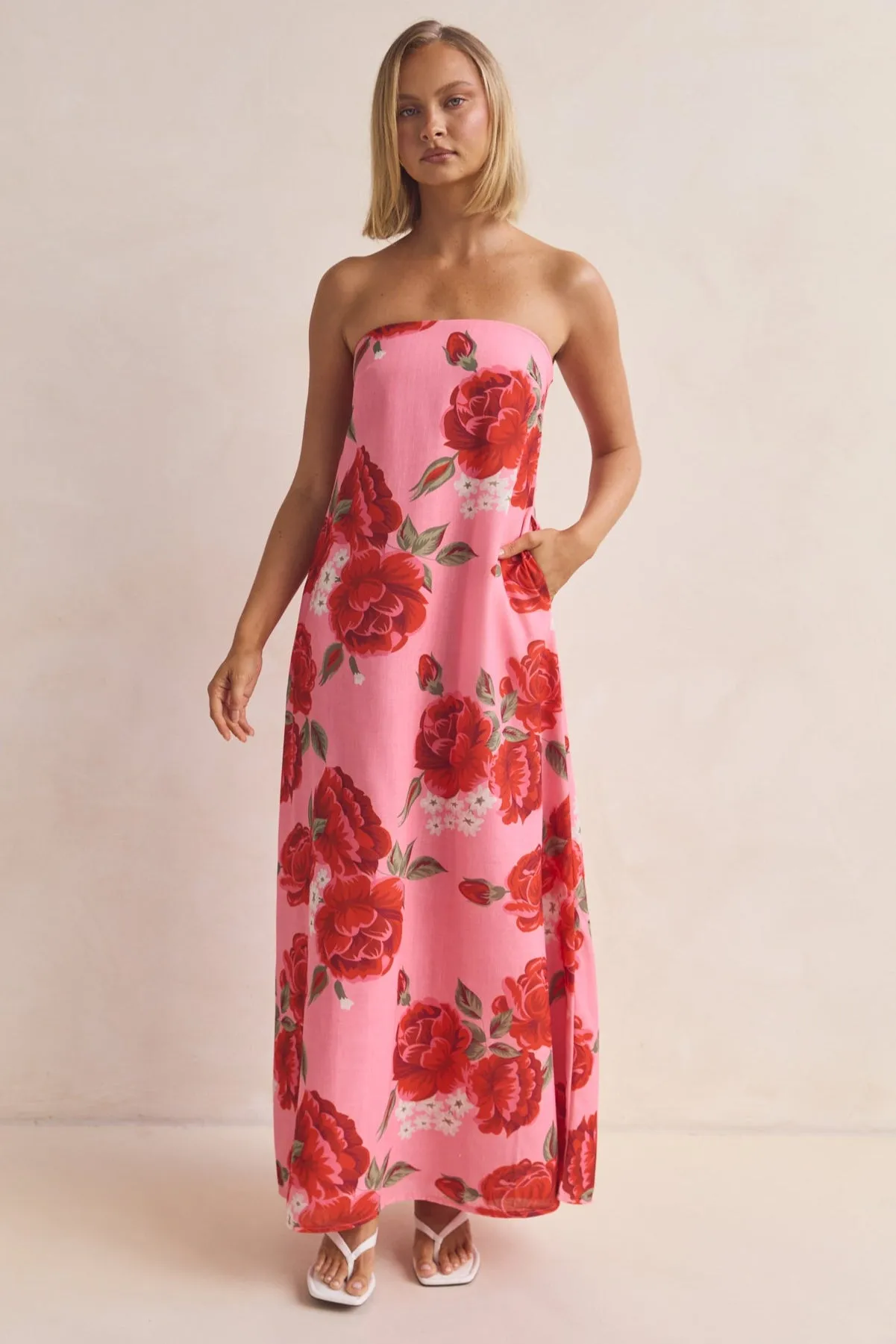 Fiona Maxi Dress (Pink) sold by Runway Scout product image thumbnail 3