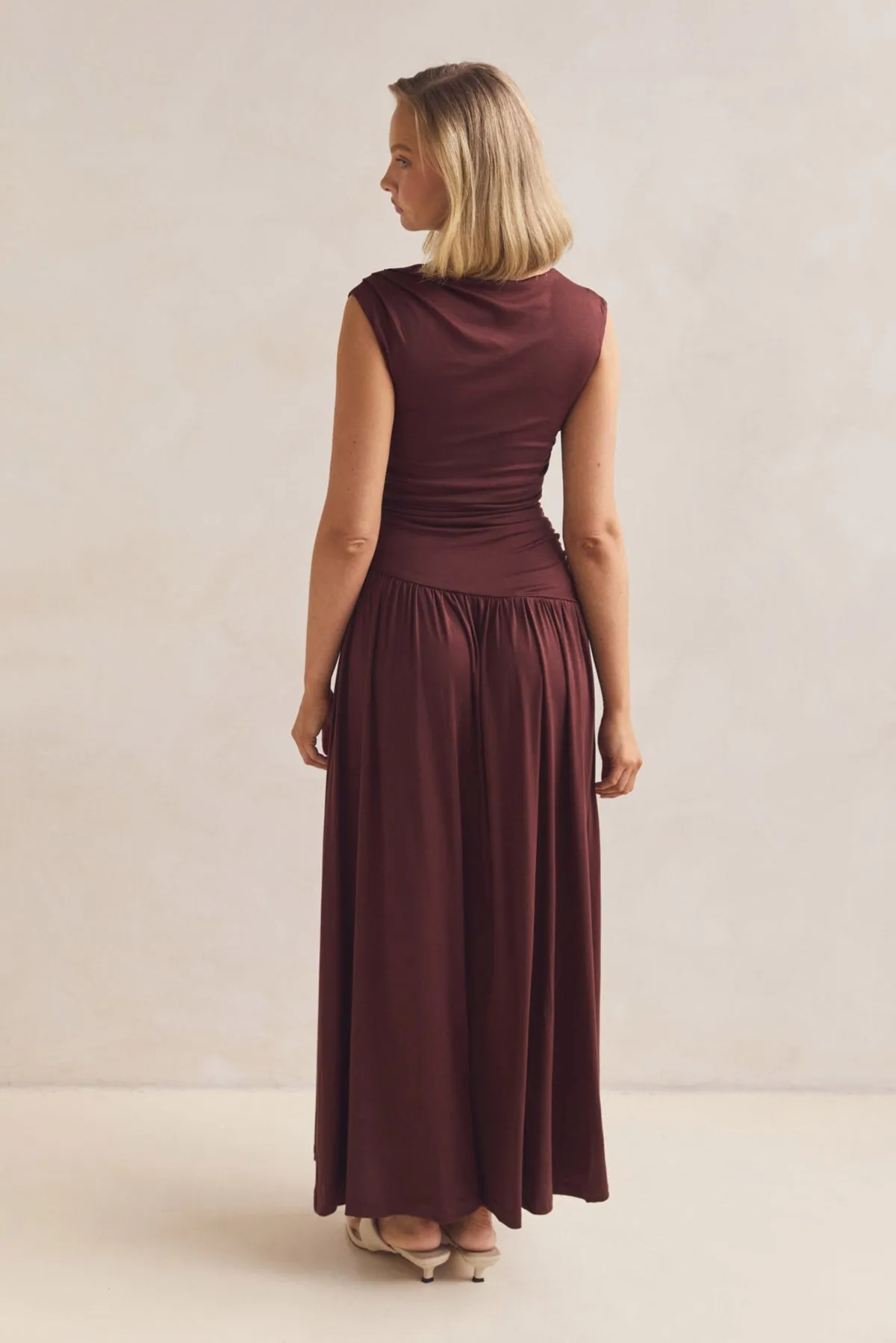 Naomi Maxi Dress (Chocolate) sold by Runway Scout product image thumbnail 5