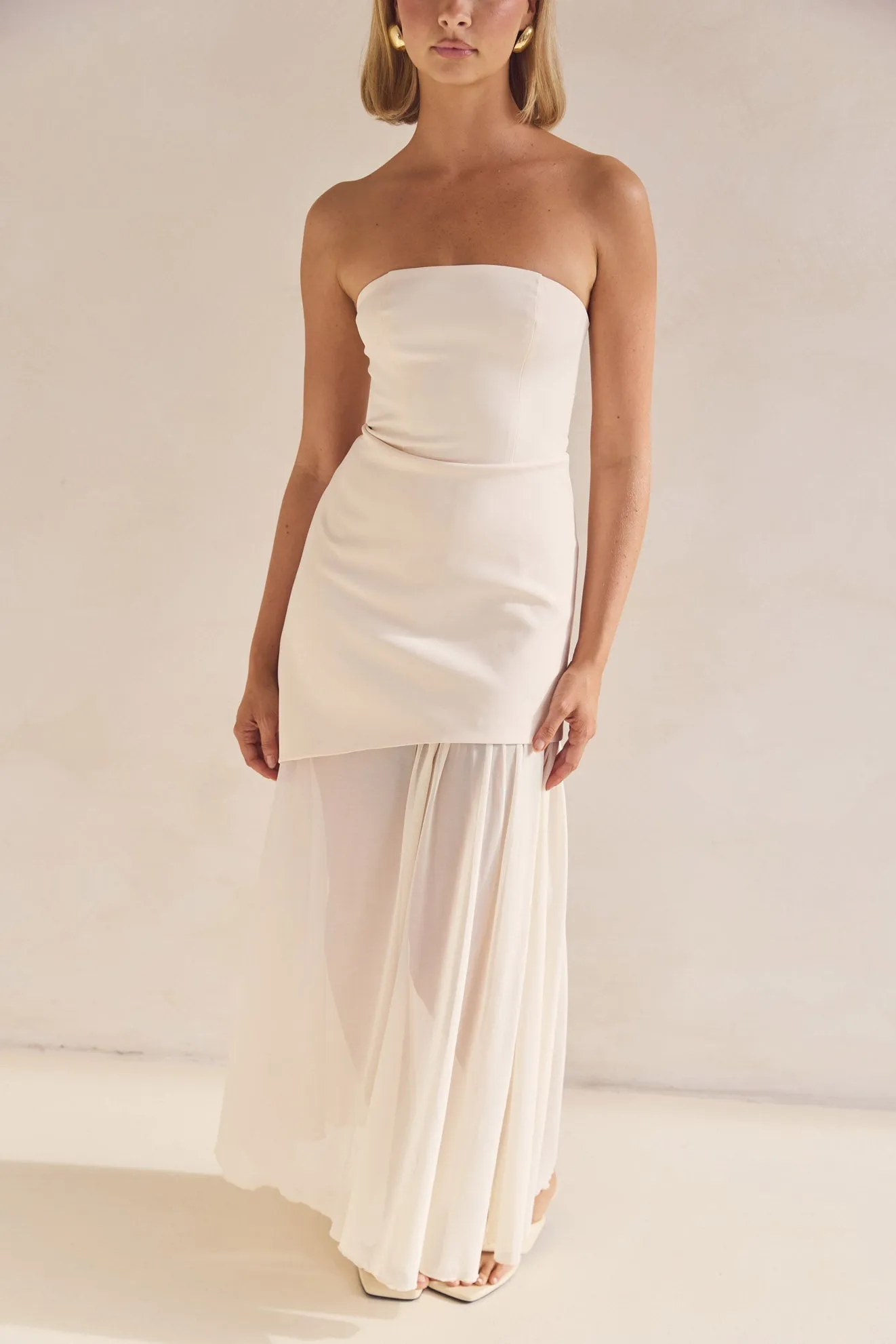 Juliana Maxi Dress (Cream) sold by Runway Scout product image thumbnail 3