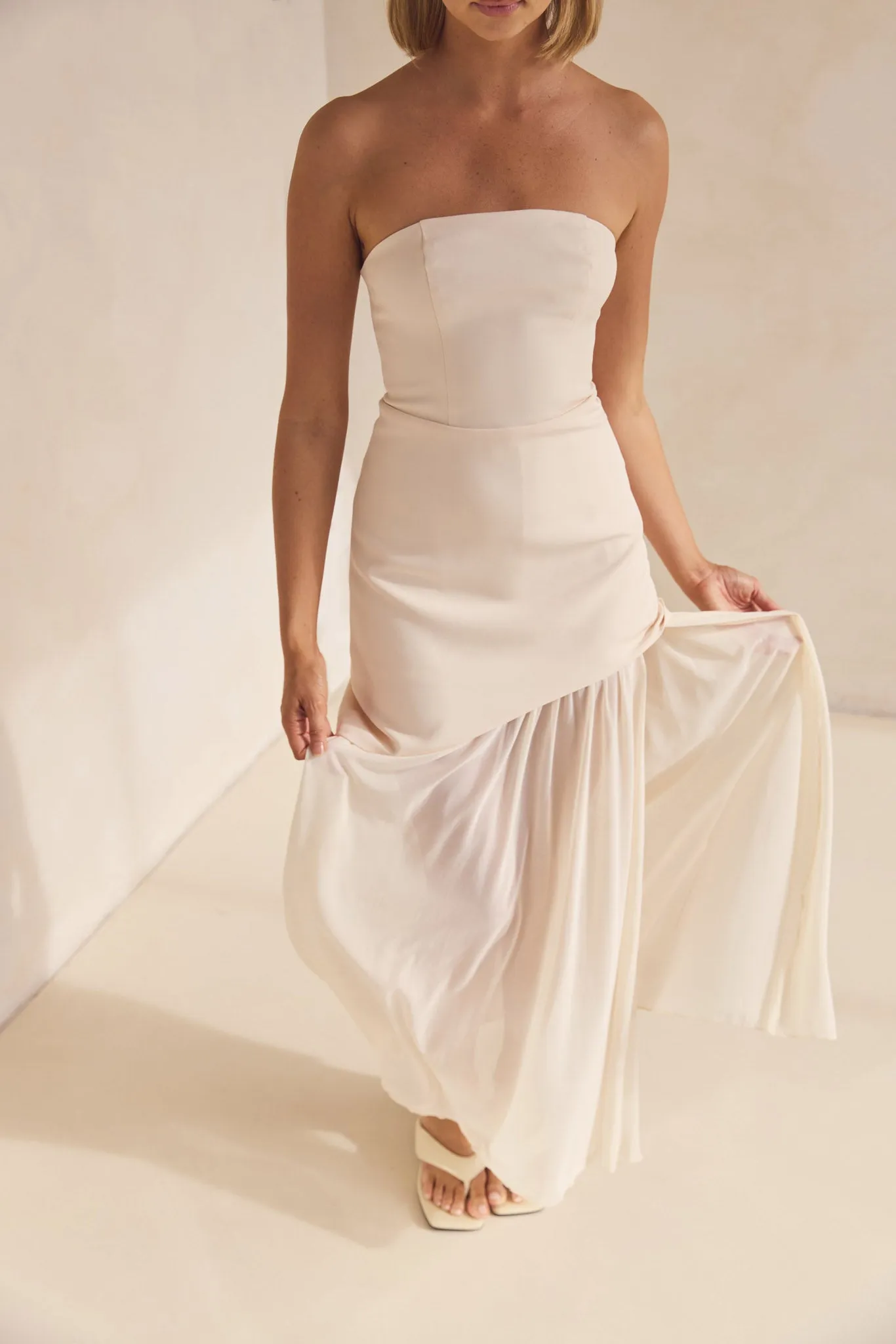 Juliana Maxi Dress (Cream) sold by Runway Scout product image thumbnail 5
