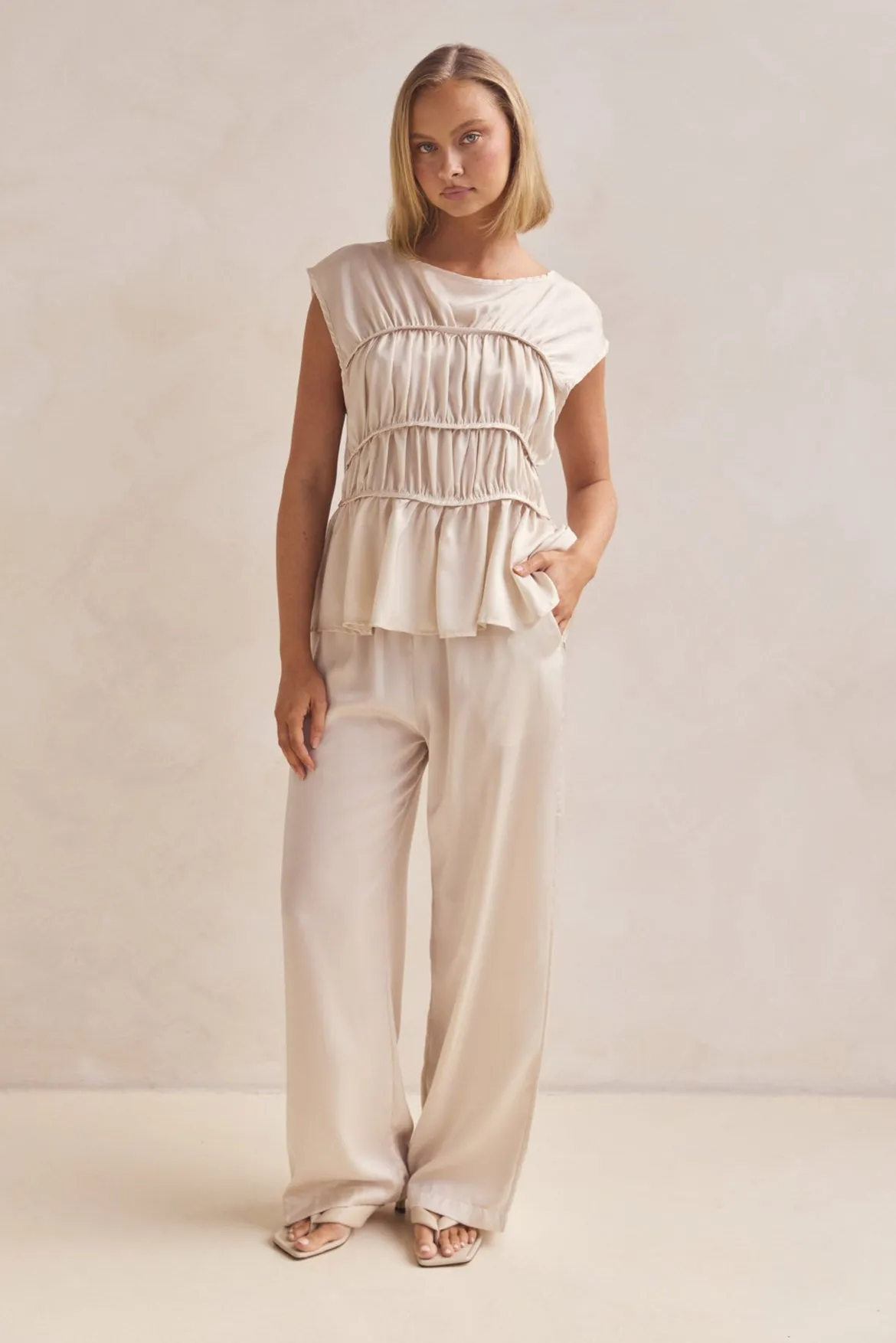 Talia Top (Champagne) sold by Runway Scout product image thumbnail 4