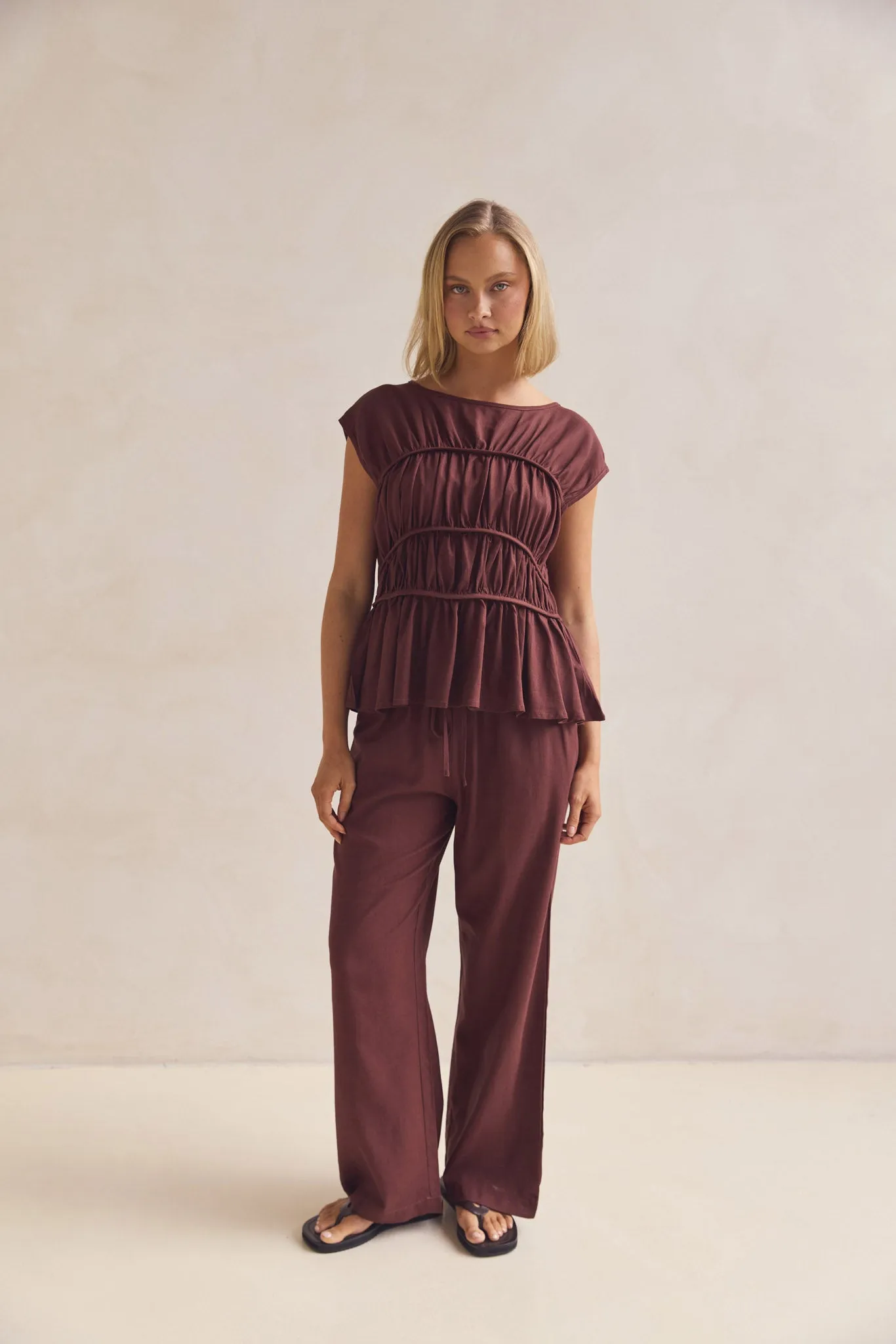 Katia Top (Chocolate) sold by Runway Scout product image thumbnail 3