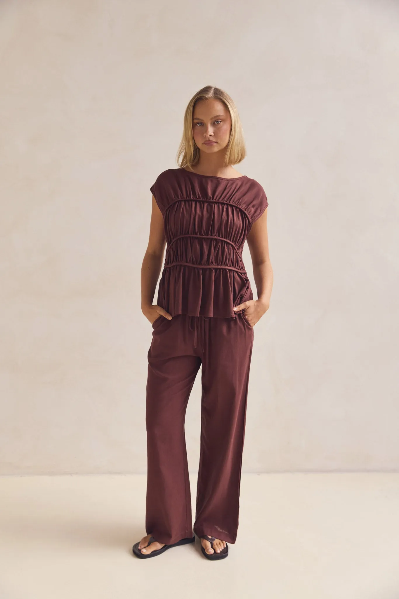 Katia Top (Chocolate) sold by Runway Scout product image thumbnail 4