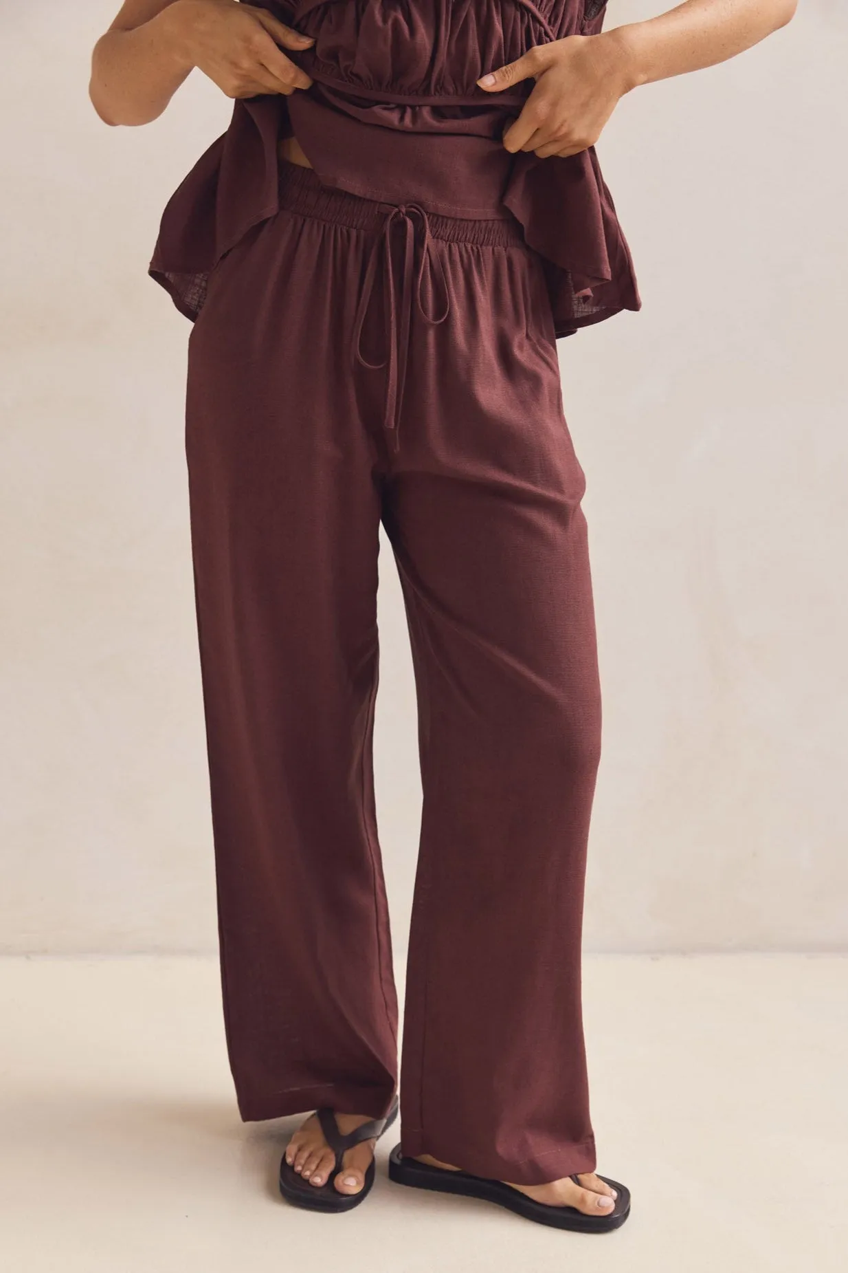 Katia Pant (Chocolate) sold by Runway Scout