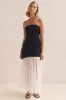 Juliana Maxi Dress (Black/White) sold by Runway Scout