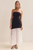 Juliana Maxi Dress (Black/White) sold by Runway Scout