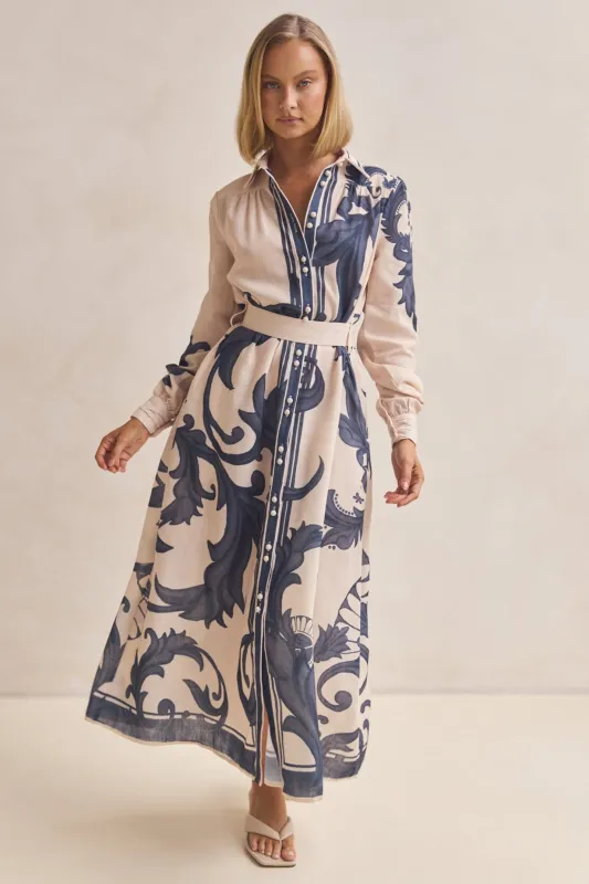 Lyra Maxi Dress (Charcoal) sold by Runway Scout